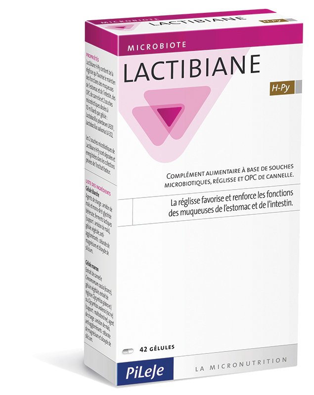 PiLeJe Lactibiane H-Py Helicobacter pylori (Helikobakter - Probiotyk Wsparcie Flory Bakteryjnej Jelit) 3 x 42 kapsułki
