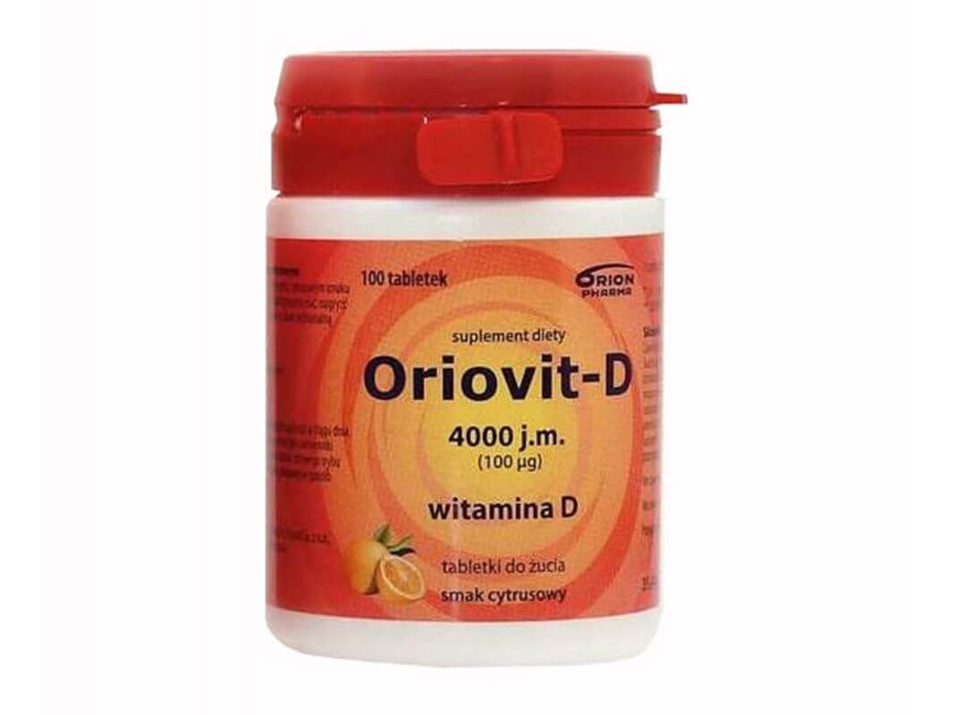 ORION PHARMA POLAND SP. Z O.O. Oriovit-D 4000 j.m. 100 tabletek