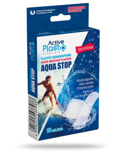 Active Plast, Plastry Wodoodporne Aqua Stop, mix, 10 szt.