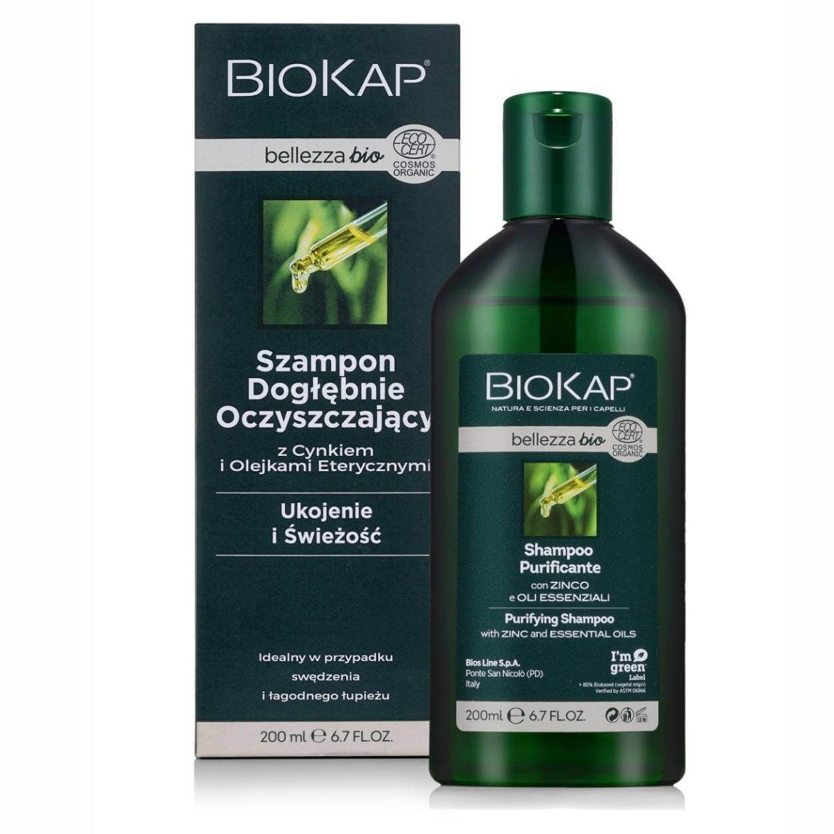 Bios Line S.P.A Biokap Bellezza Bio Szampon Dogłębnie Oczyszczający 200ml