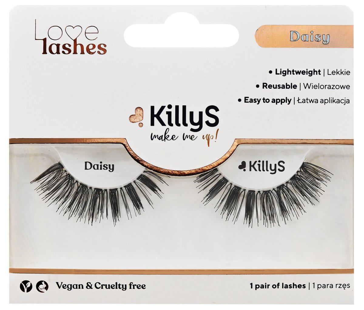 KillyS - Love Lashes - Strip False Eyelashes - Sztuczne rzęsy na pasku - DAISY