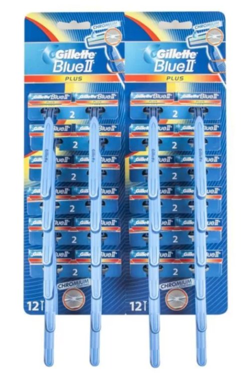 Gillette Blue II Plus golarki 2-ostrzowe 48 szt.