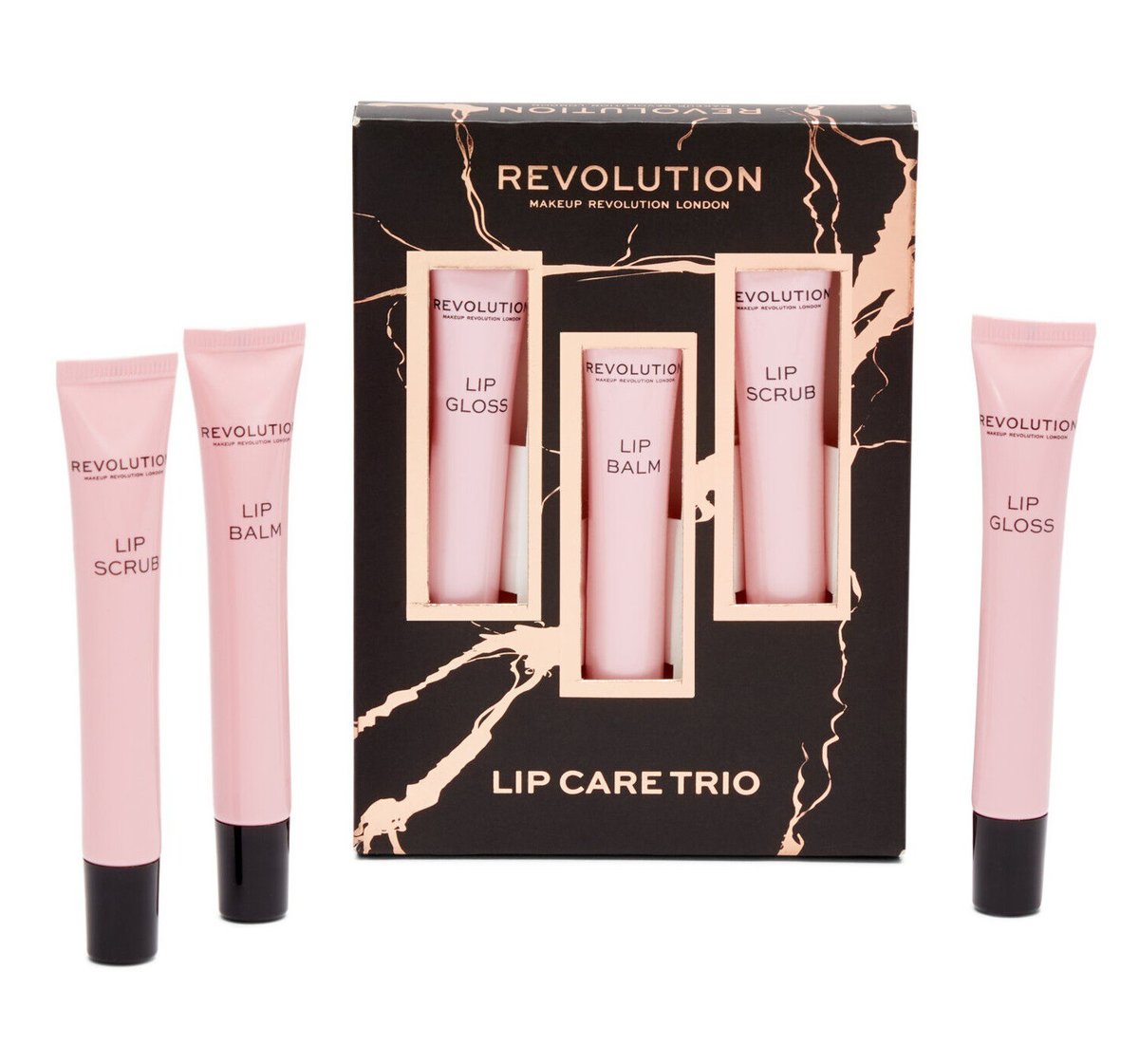 Makeup Revolution London London Lip Care Trio zestaw Balsam do ust 8 ml + balsam do ust 8 ml + peeling do ust 8 ml