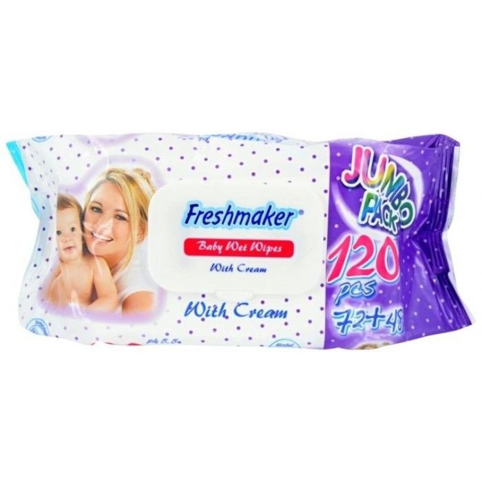 Freshmaker Jumbo Premium Chusteczki Nawilżane 120 Sztuk