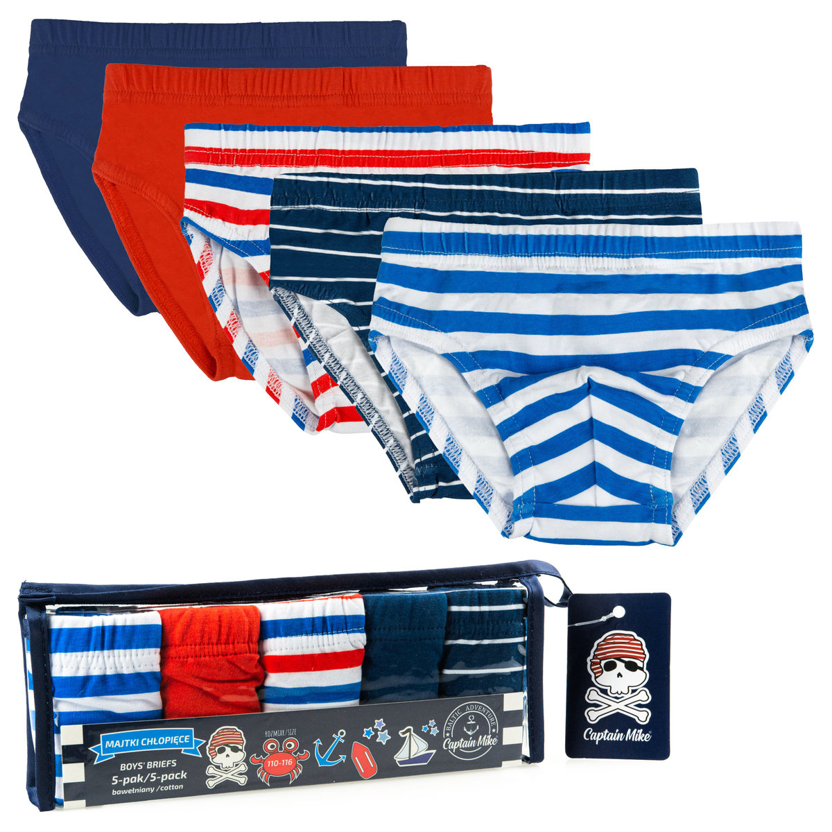 Slipki dziecięce Captain Mike 5 pack, rozmiar 92/98
