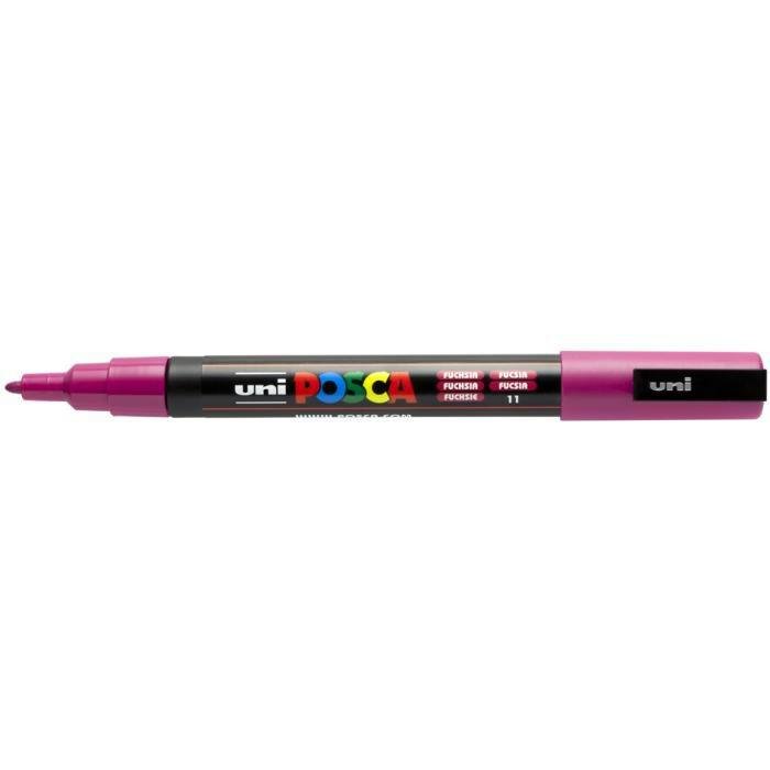 UNI ball POSCA marker (z delikatną końcówką okrągłą) zielone jabłko, Fuchsia PX202341000
