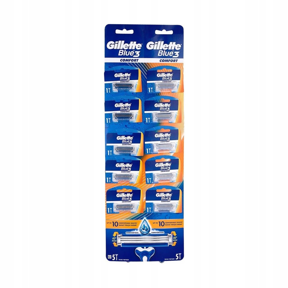 Gillette Blue3 Comfort, Maszynki do golenia, 10 Szt.