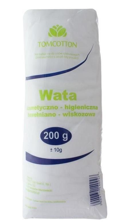 Tomcotton Wata kosmetyczno - higieniczna bawełniano - wiskozowa 200 g