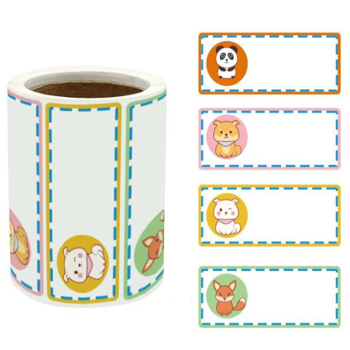 Naklejki Na Zeszyty 6,3X2,5Cm Mix4 250 Szt.