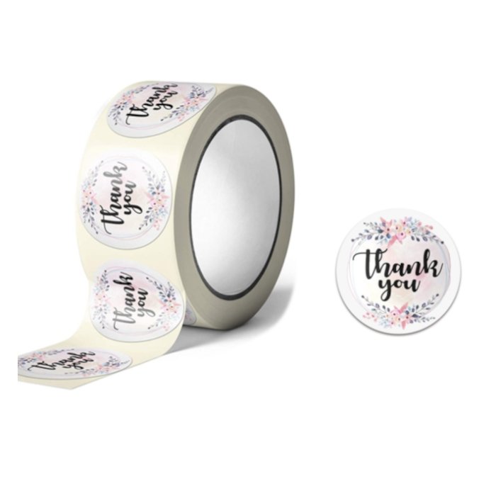 Naklejki Ozdobne Thank You 100 Szt.