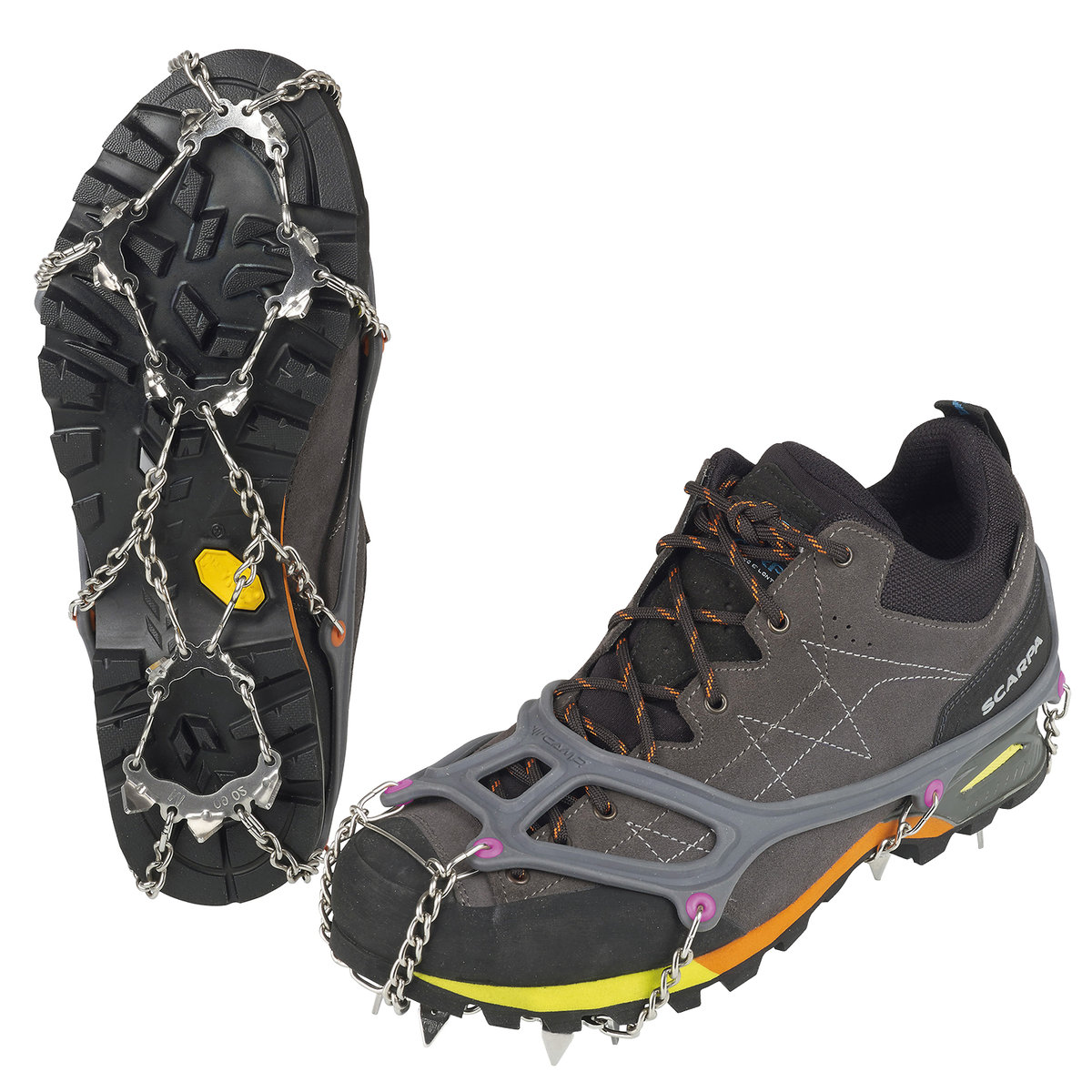 Camp Ice Master Light Crampon M | EU 39-41 2021 Raki wspinaczkowe 3174-M - 39/41 - Grey / Orange