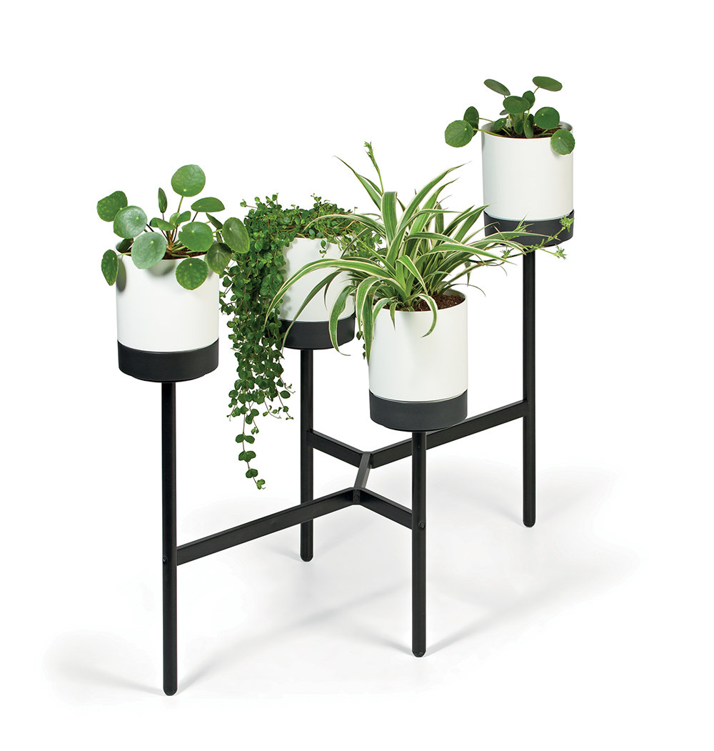 Kwietnik Metalowy Bloomie Stand Ikd4L 4X Doniczka