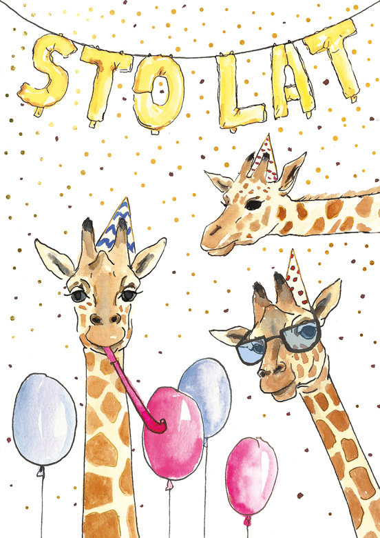 Karnet A5 Żyrafy - Henry