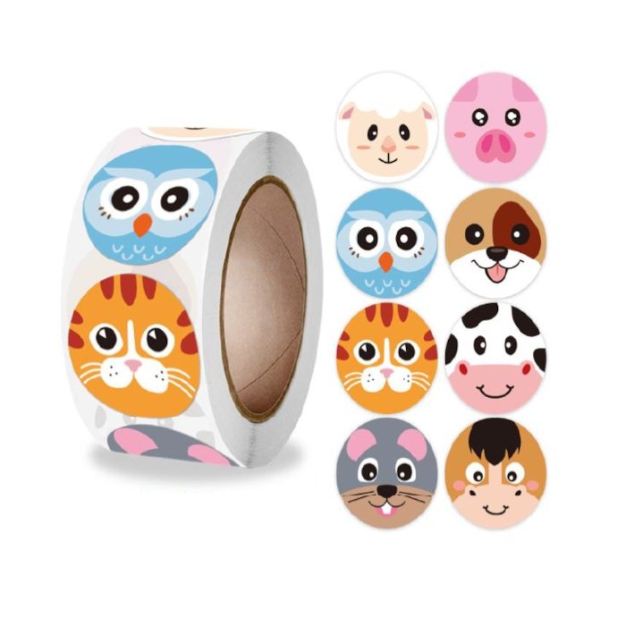 Naklejki Ozdobne Zwierzątka Mix22 20 Szt.