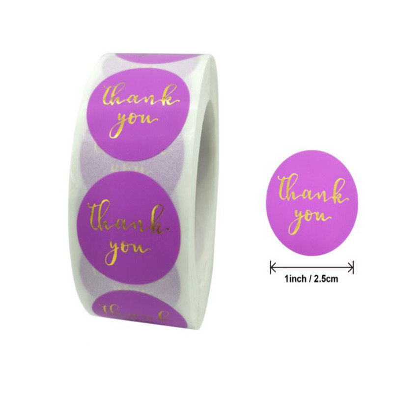 Naklejki Ozdobne Okrągłe Thank You 20 Szt.