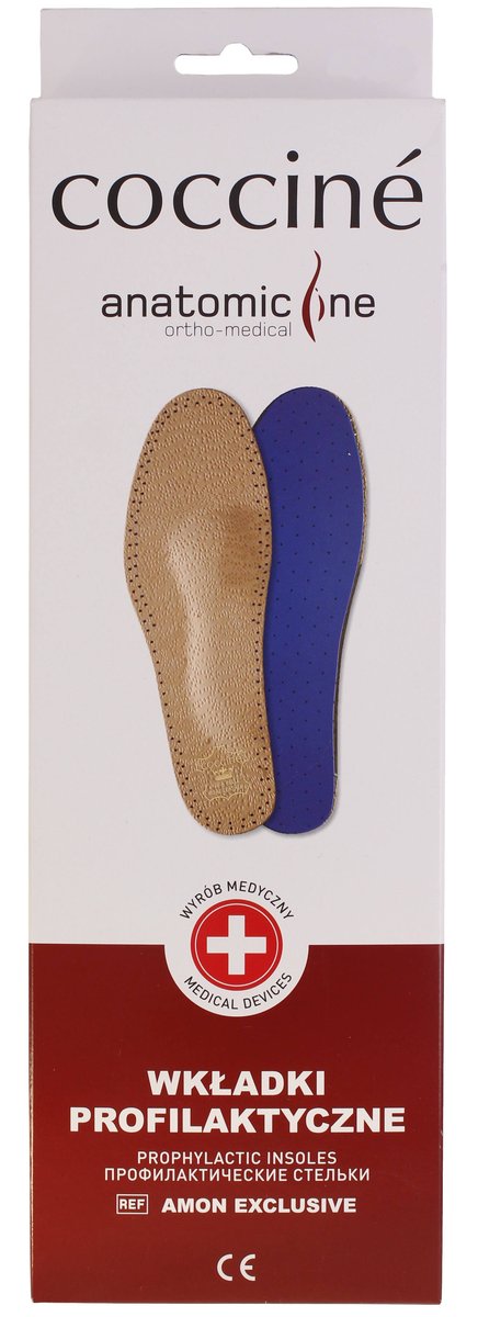 Wkładki do butów medyczne coccine ortho amon 45-46