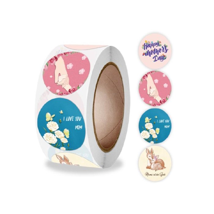 Naklejki Ozdobne Okrągłe Dla Mamy Mix 20 Szt.