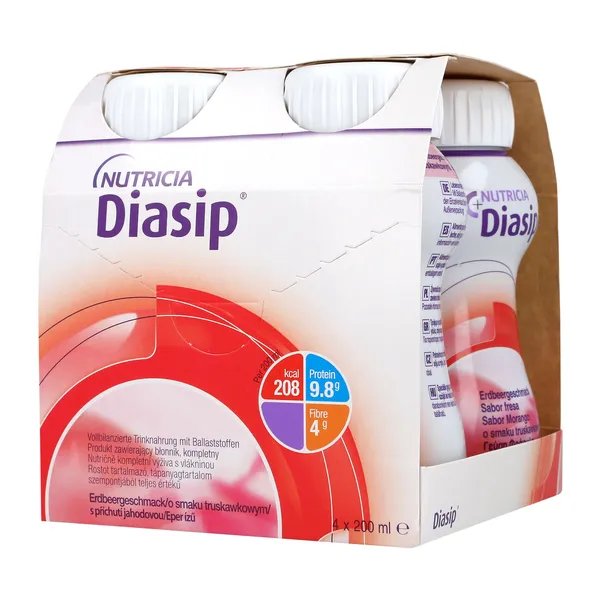 NUTRICIA POLSKA SP. Z O.O. DIASIP  TRUSKAWKA. płyn  4 x 200 ml