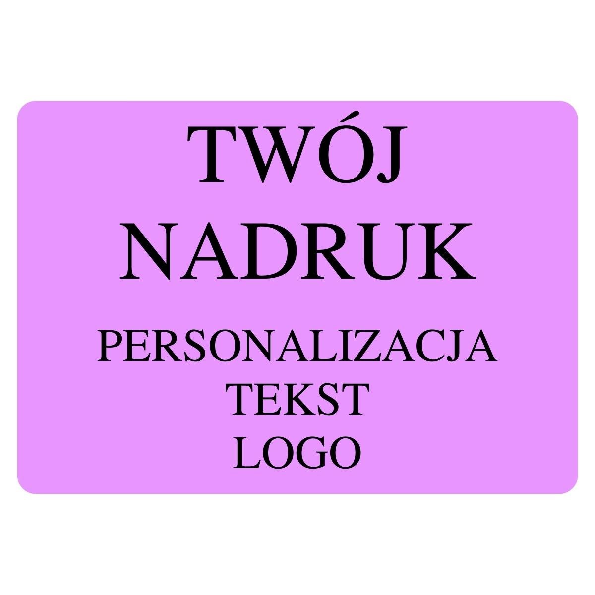 Etykieta Twój Nadruk Fioletowa 70X50Mm 20 Szt.