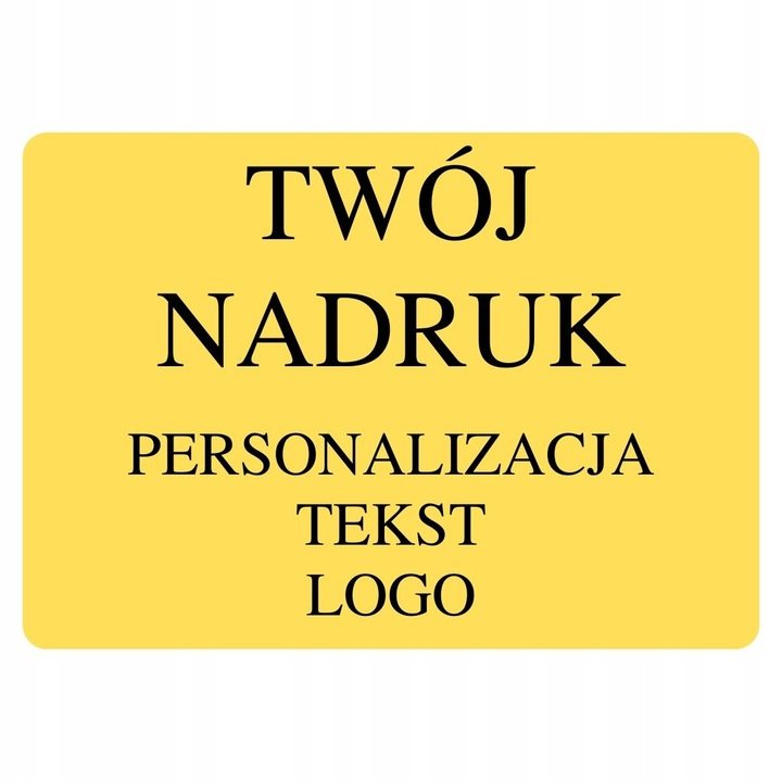 Etykieta Twój Nadruk Żółta 70X50Mm 20 Szt.