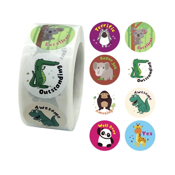 Naklejki Ozdobne Zwierzątka Mix2 20 Szt.