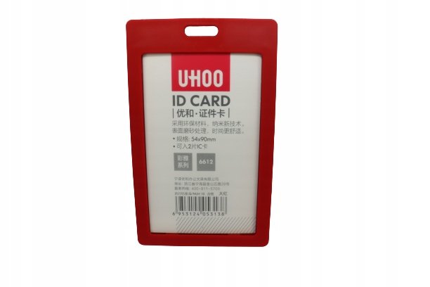 Etui Holder Na Kartę Smycz 54X90 Rfid 70X110 Red