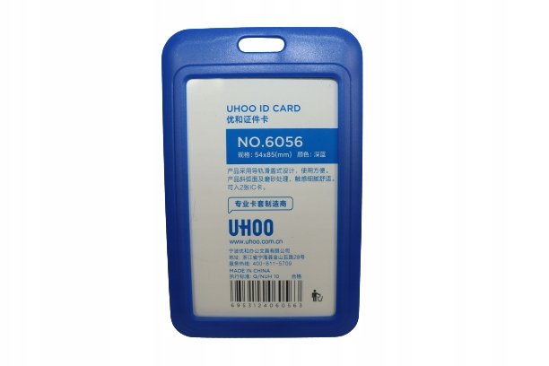 Etui Holder Na Kartę Smycz 70X110 Rfid 54X85 Blue