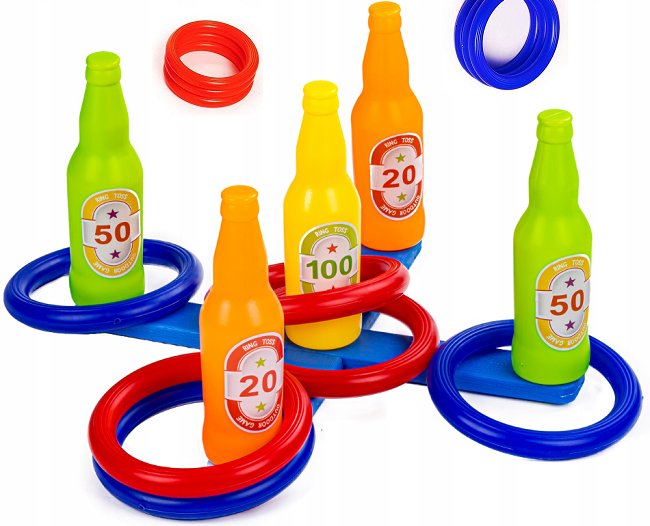 Gra Zręcznościowa Dla Dzieci Traf Butelkę Sportowa Na Zawody Gry Dziecięce Planszowe Ogrodowe Dla Dziecka 3 4 5 6 Latka