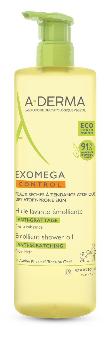 A-Derma Exomega Control olejek emolient po prysznic przeciw drapaniu 750 ml 7083338