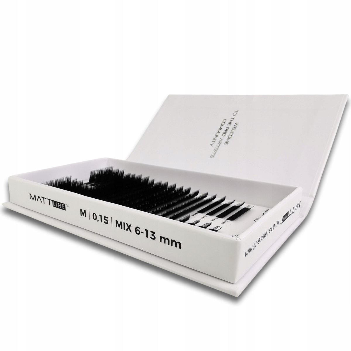 Project Lashes,  Sztuczne rzęsy mattline M 0,10 ZJPro