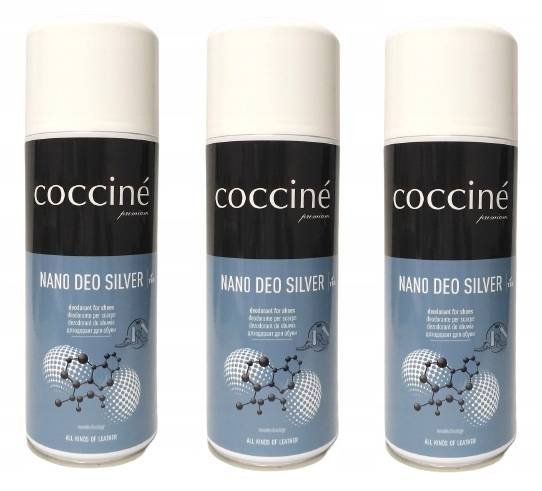 Zestaw 3x coccine dezodorant nano deo silver 400 ml