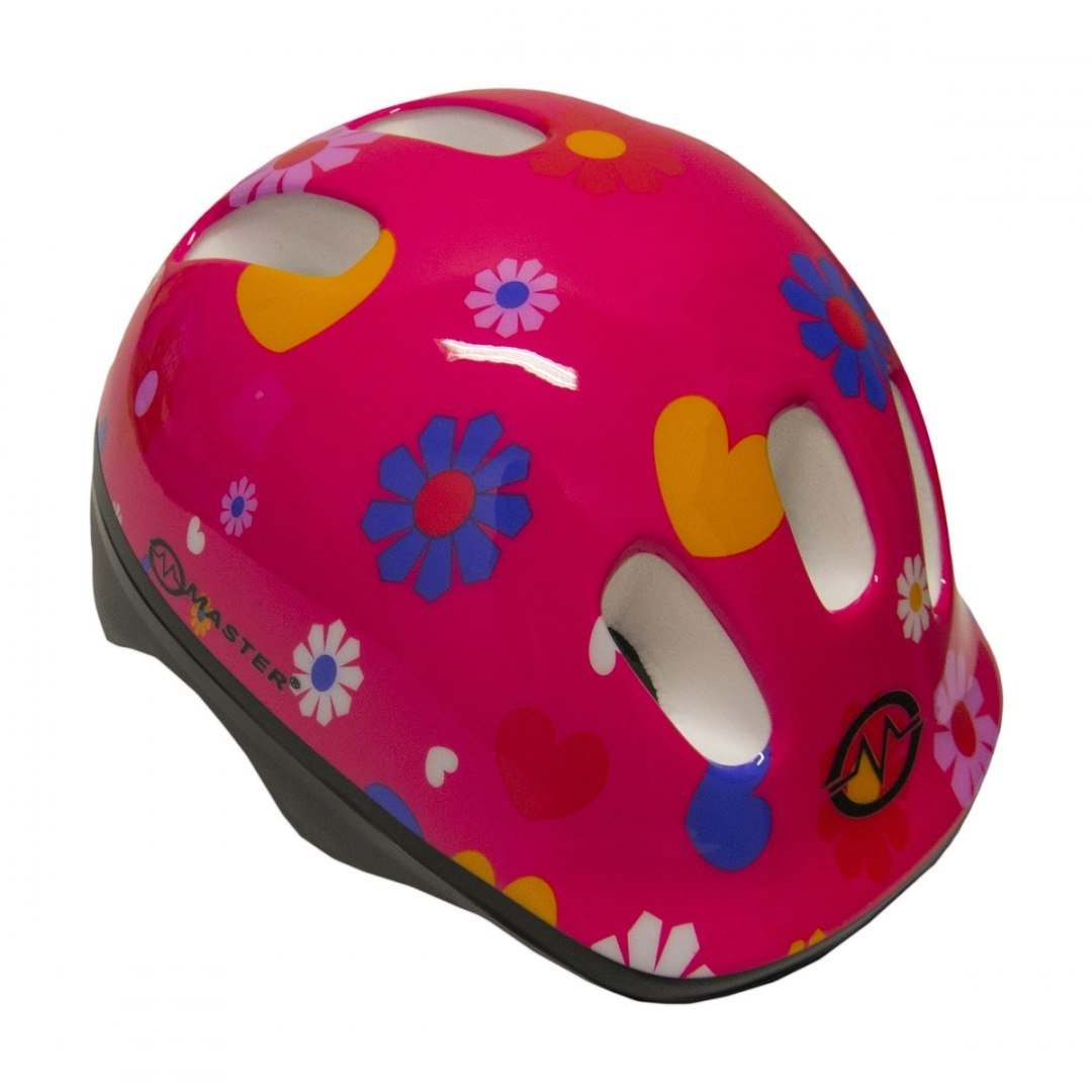 Różowy Kask Rowerowy Master Flip M