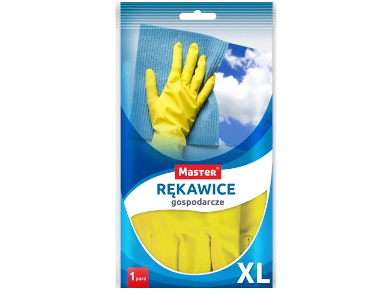 IKA Rękawice gumowe gospodarcze żółte XL S-439