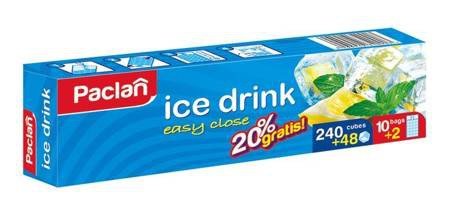 CeDo Sp. z o.o. Woreczki do lodu ICE DRINK w kartoniku samozamykające Paclan (240 + 48 kostek) 135212