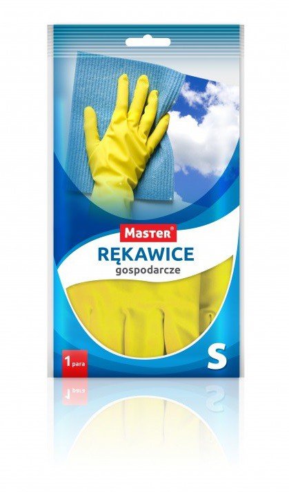 IKA Rękawice gumowe gospodarcze żółte S S-436