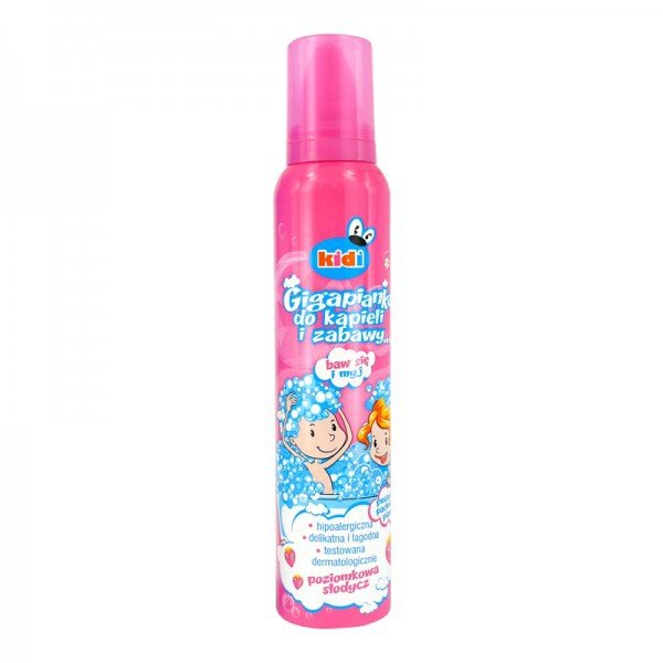 Kidi Giga Pianka Do Kąpieli I Zabawy Poziomkowa Słodycz 200Ml