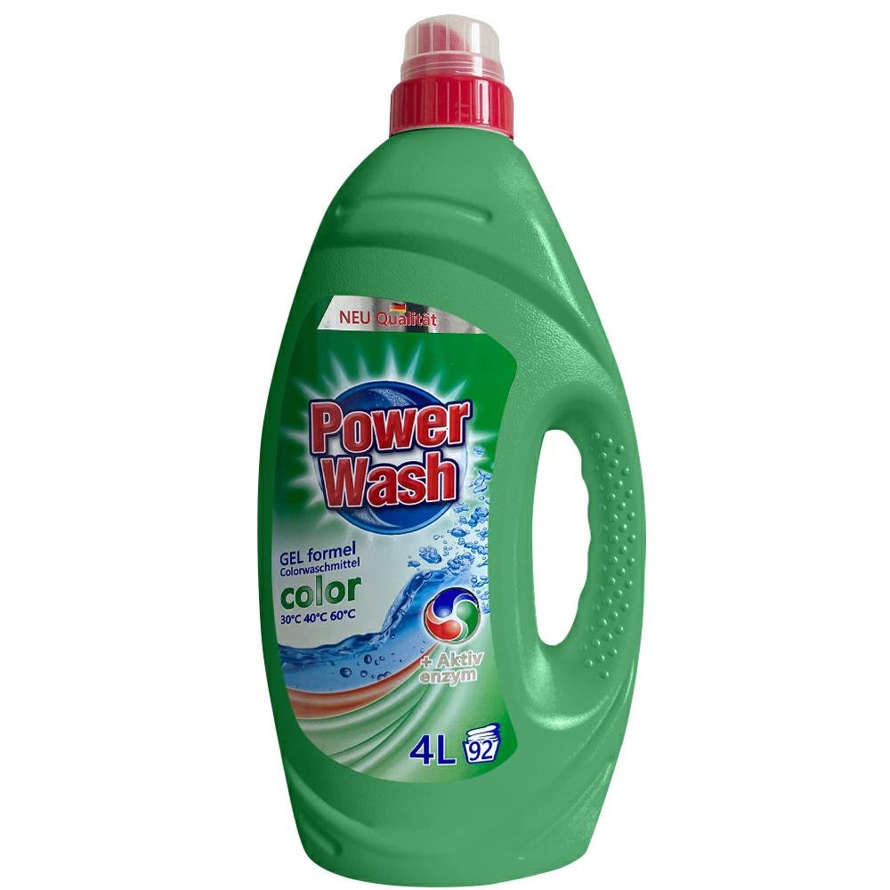 Power Wash Niemiecki Żel Do Prania Color 4L