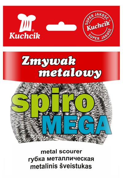Kuchcik Zmywak Metalowy Spiralny Spiro Mega Duży