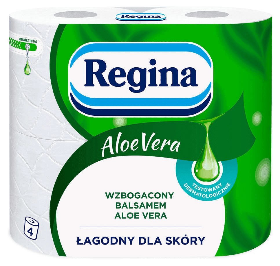 Delitissue Papier toaletowy Regina Aloe Vera 3 warstwy (4 rolki)