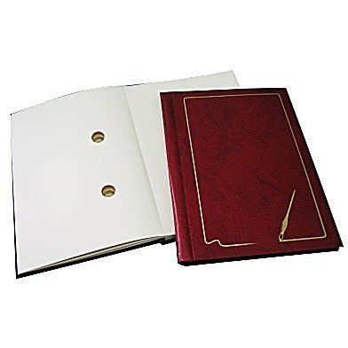 Teczka do podpisu 20 kartek bordo 1824-20-029 grzbiet kryty
