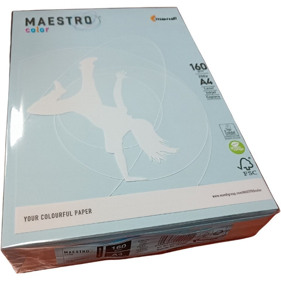 Maestro Papier Mondi Color Pastell - OBL70 - błękit arktyczny A4/80 g/m2) (OBL7