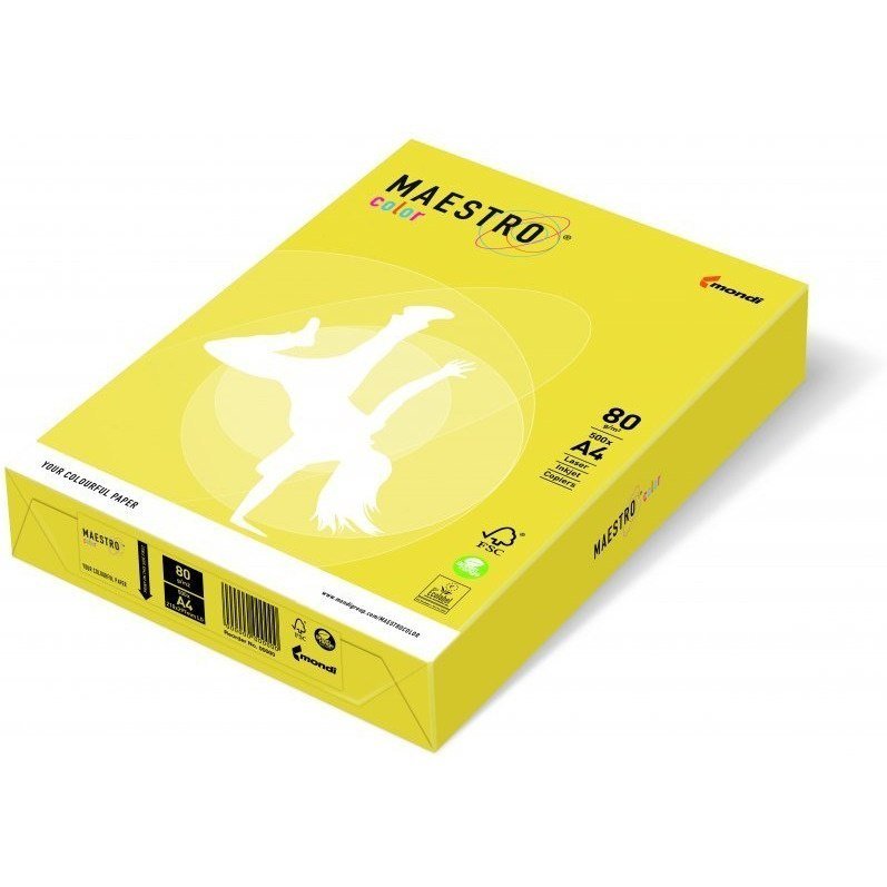 Igepa Papier xero A4  Maestro   941CY39A80 80 g żółty