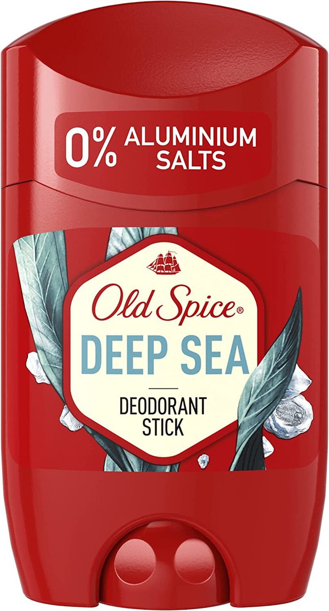Old Spice Deep Sea dezodorant w sztyfcie, 50 ml, bez aluminium, dla mężczyzn, z długotrwałym zapachem
