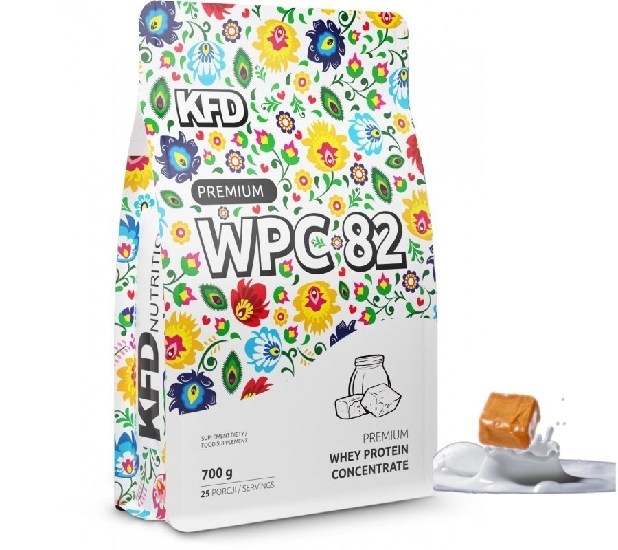 Białko KFD Premium WPC 82 700g  Karmelowo- Mleczne