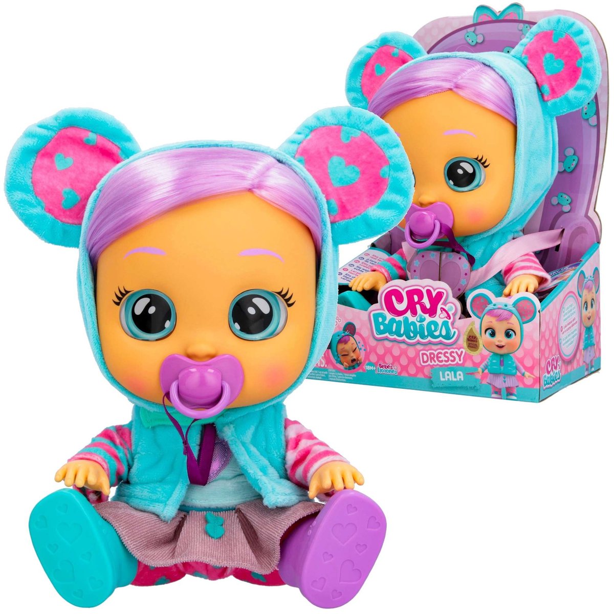 TM Toys Cry Babies Lalka Dressy Lala IMC83301