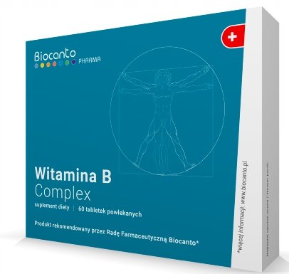 Biocanto, Suplement diety z witamina B complex, 60 tab.