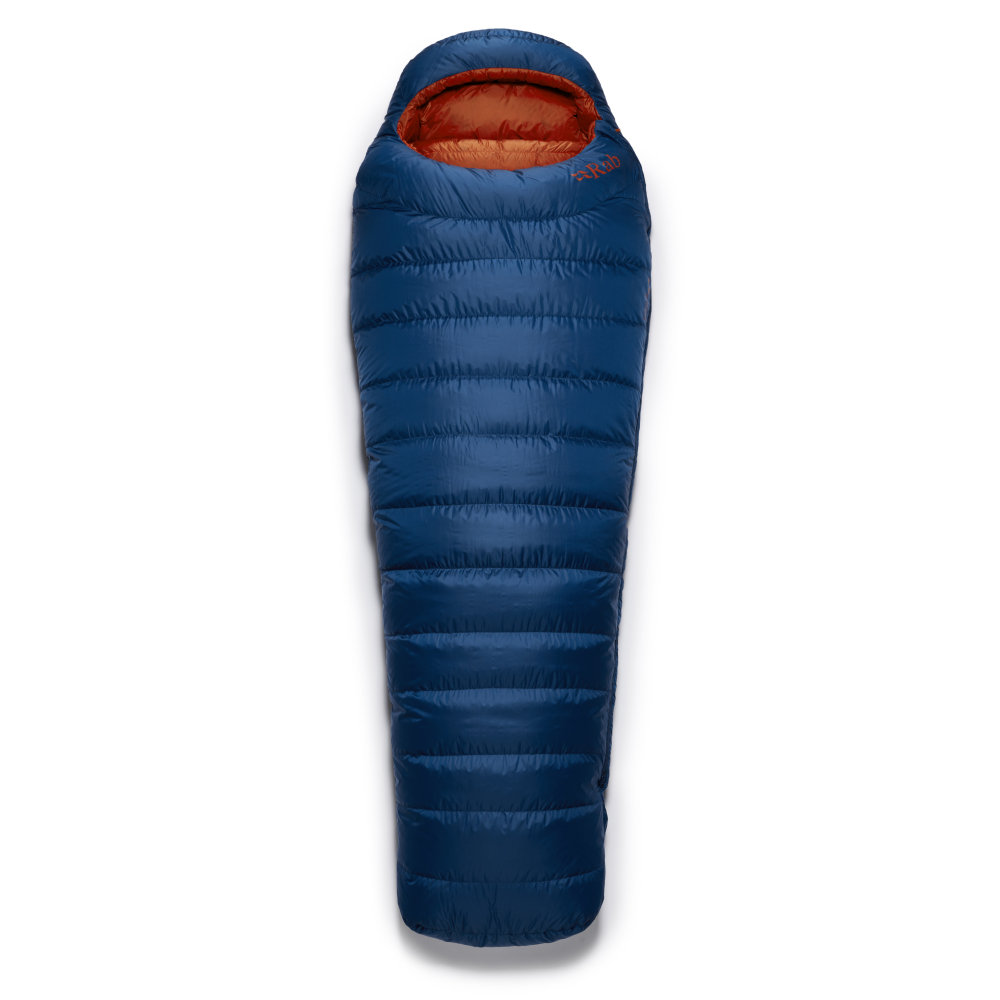 Rab Rab Ascent 700 Sleeping Bag Regular, niebieski Left Zipper 2022 Śpiwory QSD-37-INK-REG-LZ