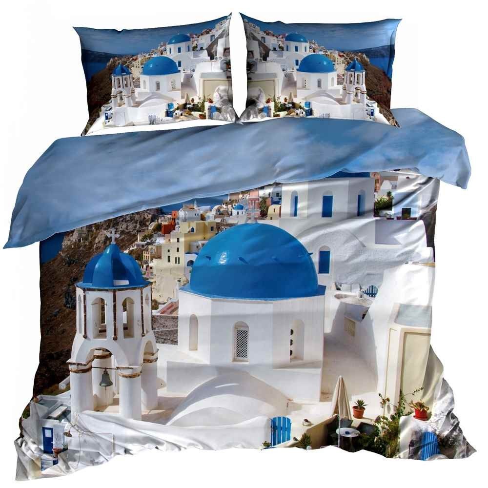 Pościel 3D Bawełna Satyna 200X220Cm Grecja