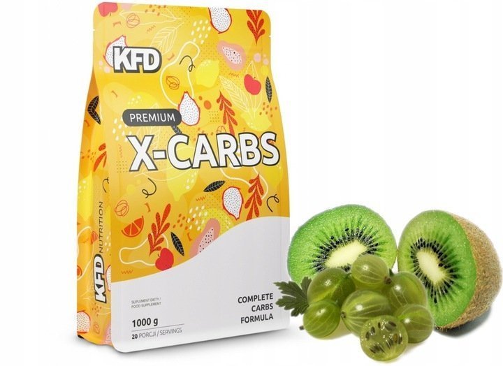 Węglowodany KFD Premium X-Carbs 1000 g Kiwi-Agrest