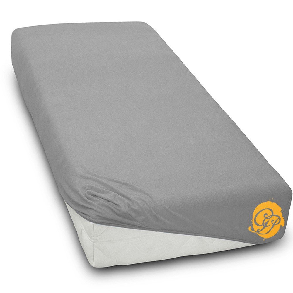 Prześcieradło Bawełniane Jersey 200X220Cm Szary